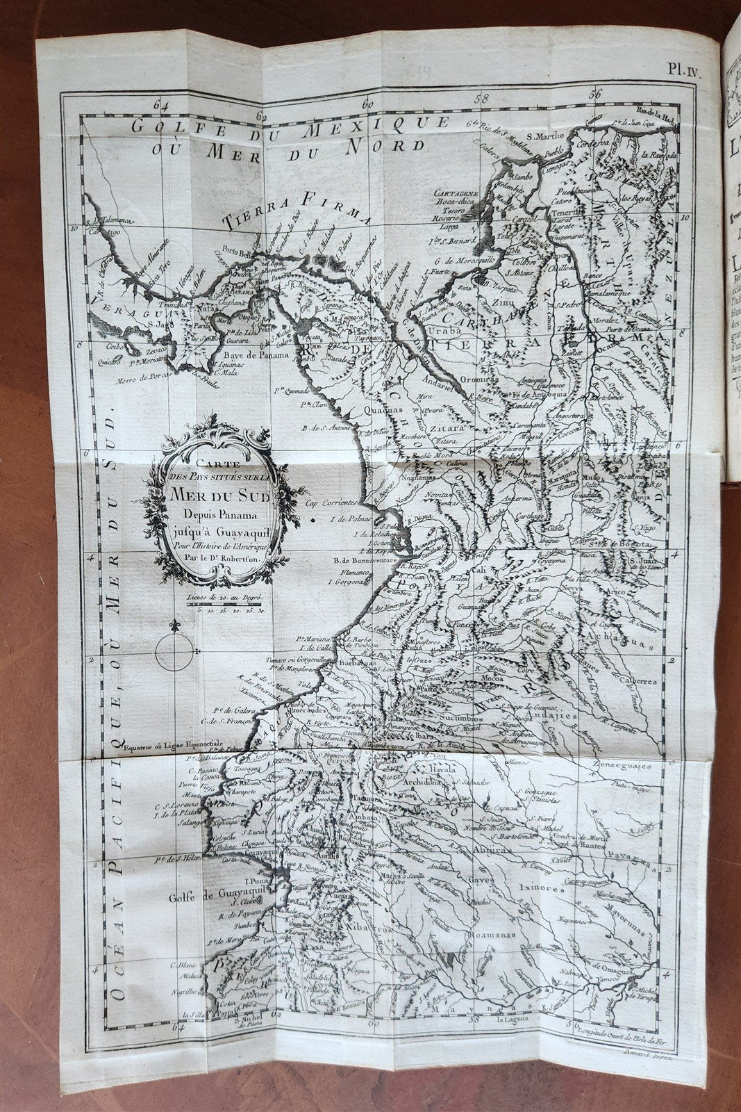 1778 HISTORY of AMERICA 4 VOLS ILLUSTRATED w/MAPS antique M. Robertson in FRENCH