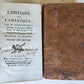 1778 HISTORY of AMERICA 4 VOLS ILLUSTRATED w/MAPS antique M. Robertson in FRENCH