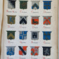1886 AMERICA HERALDICA illustrated COATS of ARMS CRESTS & MOTTOES antique