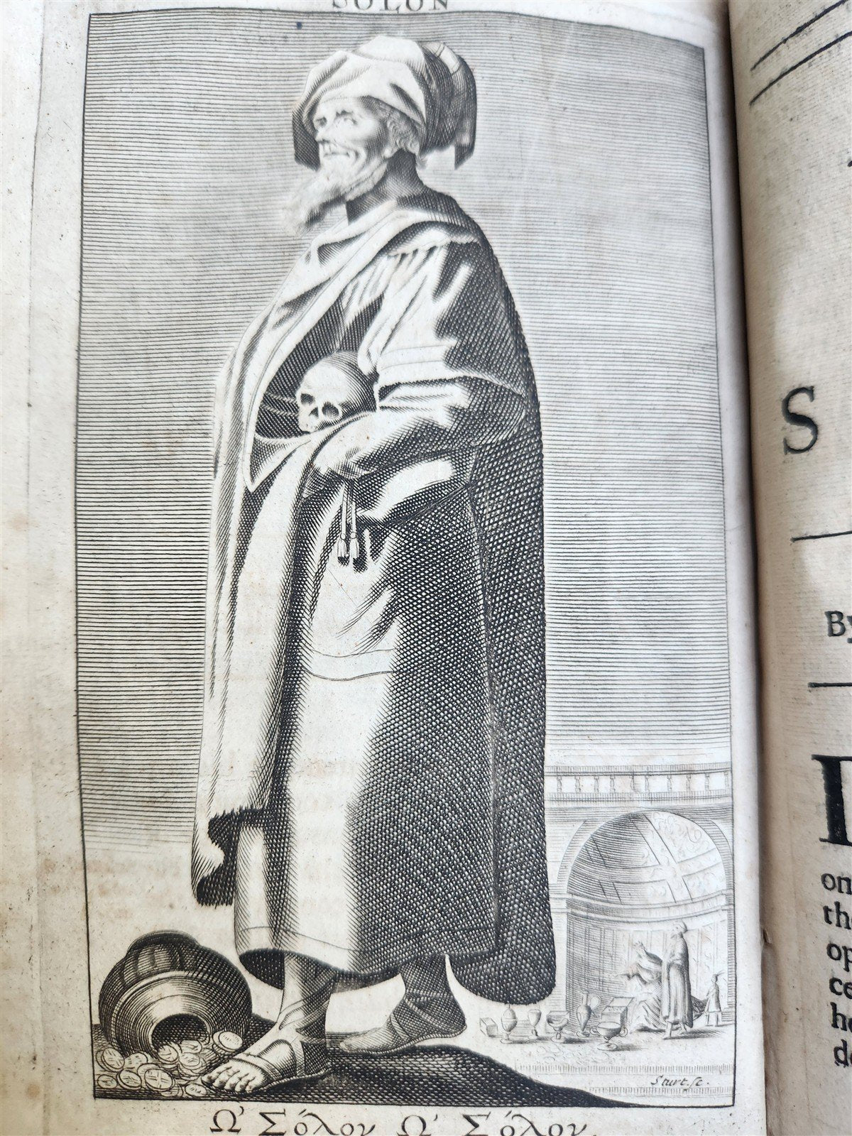 1693 PLUTARCH'S LIVES translated from the Greek ILLUSTRATED antique in ENGLISH
