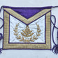 1951 VINTAGE MASONIC PRESENTATION APRON Embroidery over silk