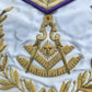 1962 VINTAGE MASONIC PRESENTATION APRON Embroidery over silk