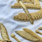 1962 VINTAGE MASONIC PRESENTATION APRON Embroidery over silk