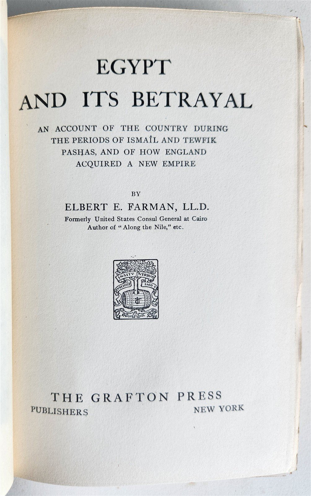 1908 EGYPT AND ITS BETRAYAL ILLUSTRATED antique in ENGLISH