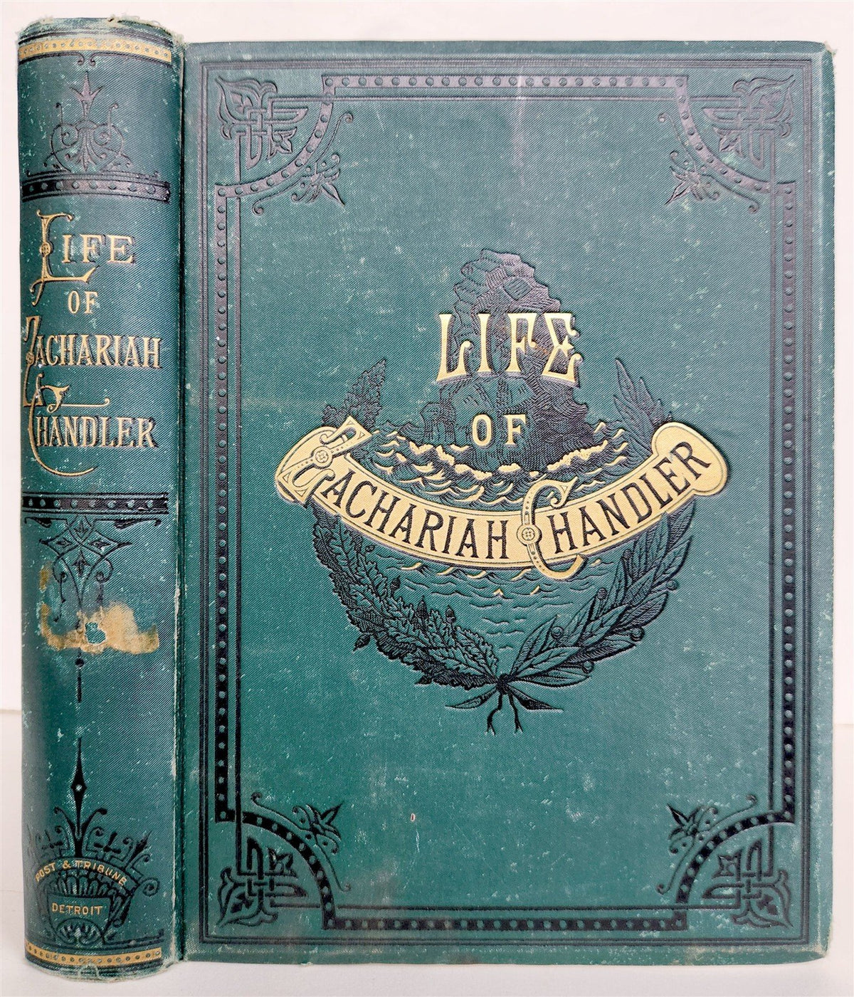 1880 ZACHARIAH CHANDLER LIFE & PUBLIC SERVICES DETROIT POST ILLUSTRATED antique