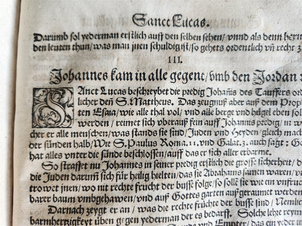 1559 BIBLE COMMENTARIES in GERMAN by Veit Dietrich ANTIQUE pigskin bound FOLIO