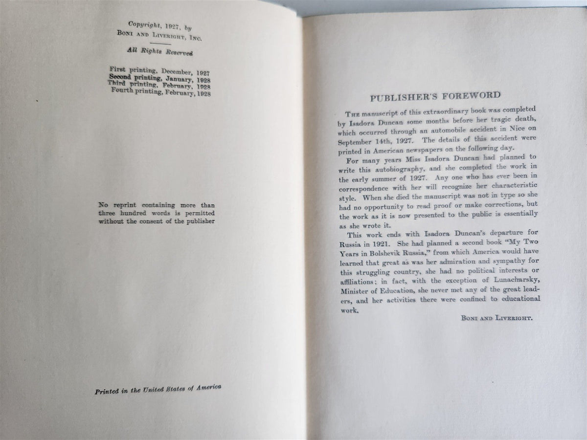 1928 RUSSIAN POET SERGEY ESENIN INTEREST ANGLETERRE HOTEL AD I.DUNCAN BIOGRAPHY