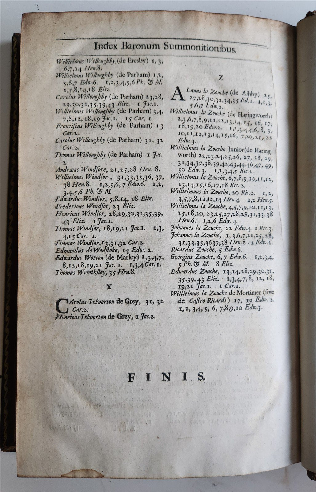 1685 All Summons of Nobility to Great Councils & Parliaments of Realm ANTIQUE
