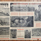 1943 RUSSIAN SOVIET WWII ERA PROPAGANDA POSTER vintage