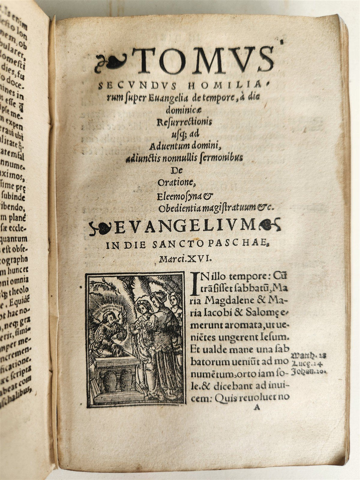 1534 CATHOLIC SERMONS by Johannes Eck VELLUM BINDING w/ MANUSCRIPT TITLE antique