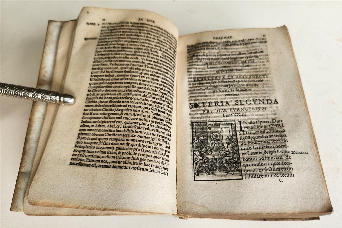 1534 CATHOLIC SERMONS by Johannes Eck VELLUM BINDING w/ MANUSCRIPT TITLE antique