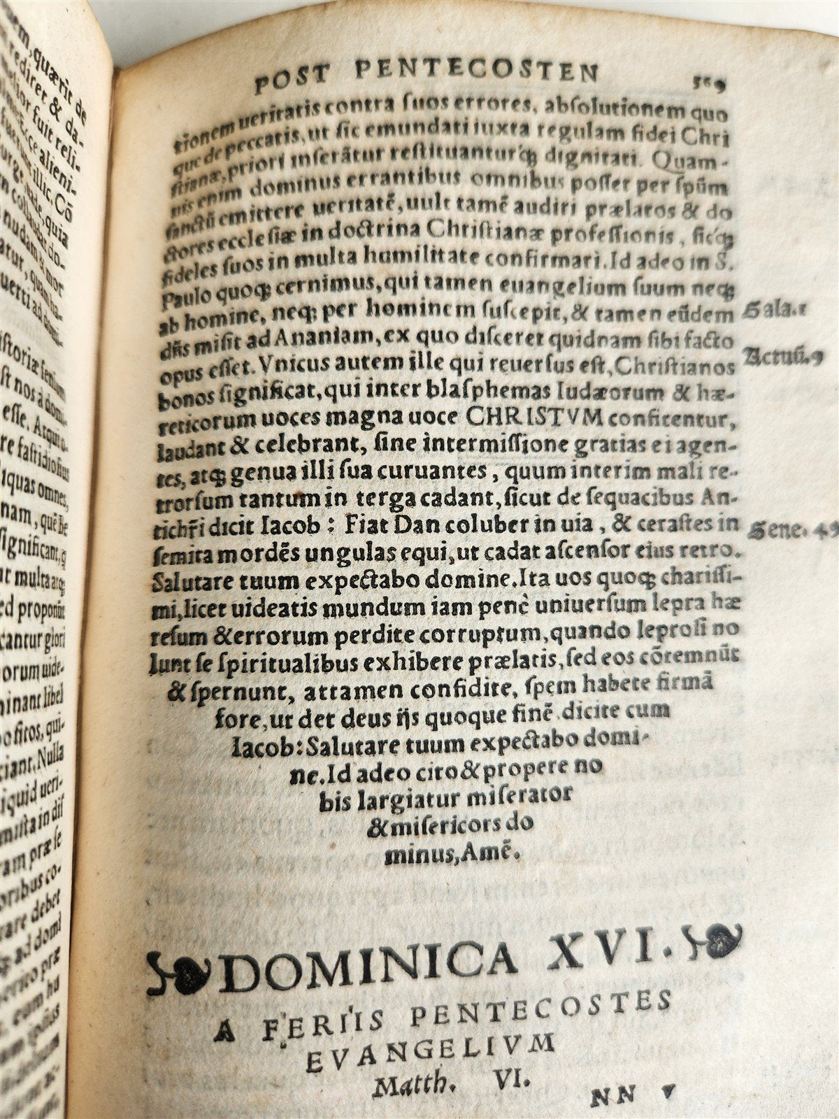 1534 CATHOLIC SERMONS by Johannes Eck VELLUM BINDING w/ MANUSCRIPT TITLE antique