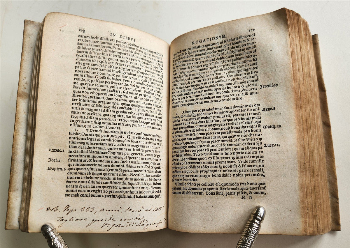 1534 CATHOLIC SERMONS by Johannes Eck VELLUM BINDING w/ MANUSCRIPT TITLE antique