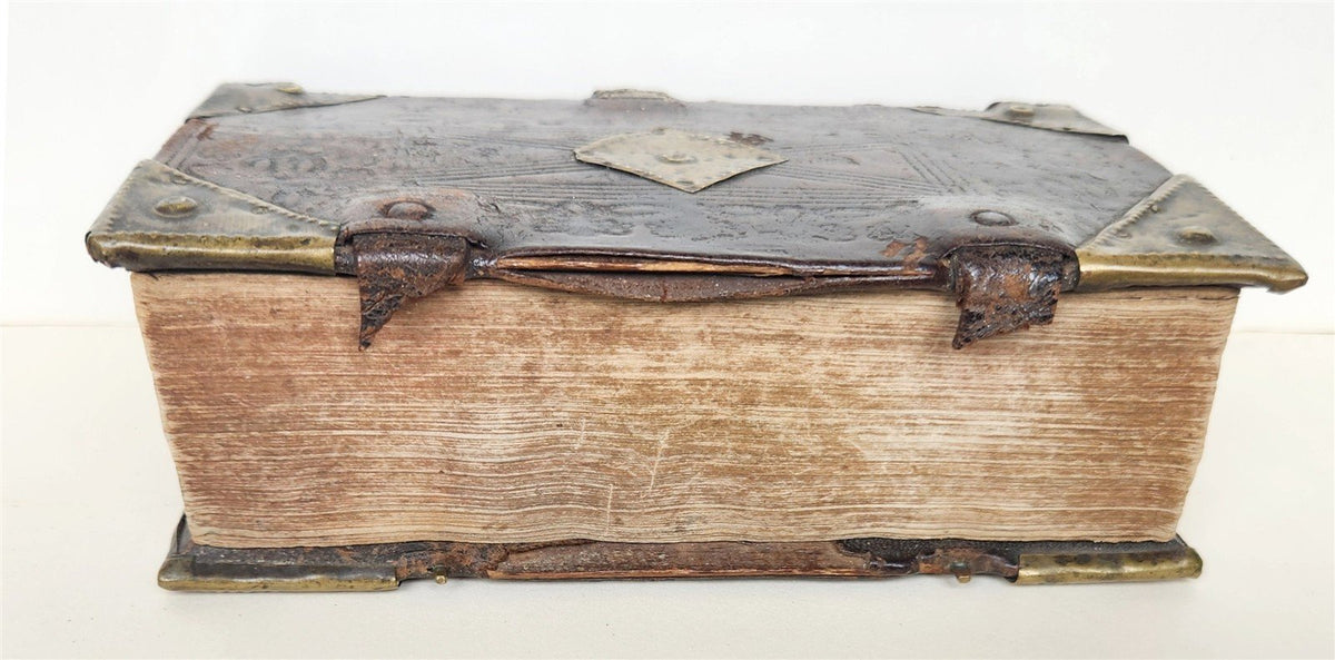 1742 PSALMS of DAVID by Dr. Ambrosi Lobwasser PERIOD DECORATIVE BINDING antique