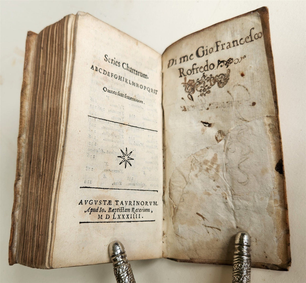 1584 CICERO Sententiarum illustrium apophthegmatum VELLUM BOUND antique