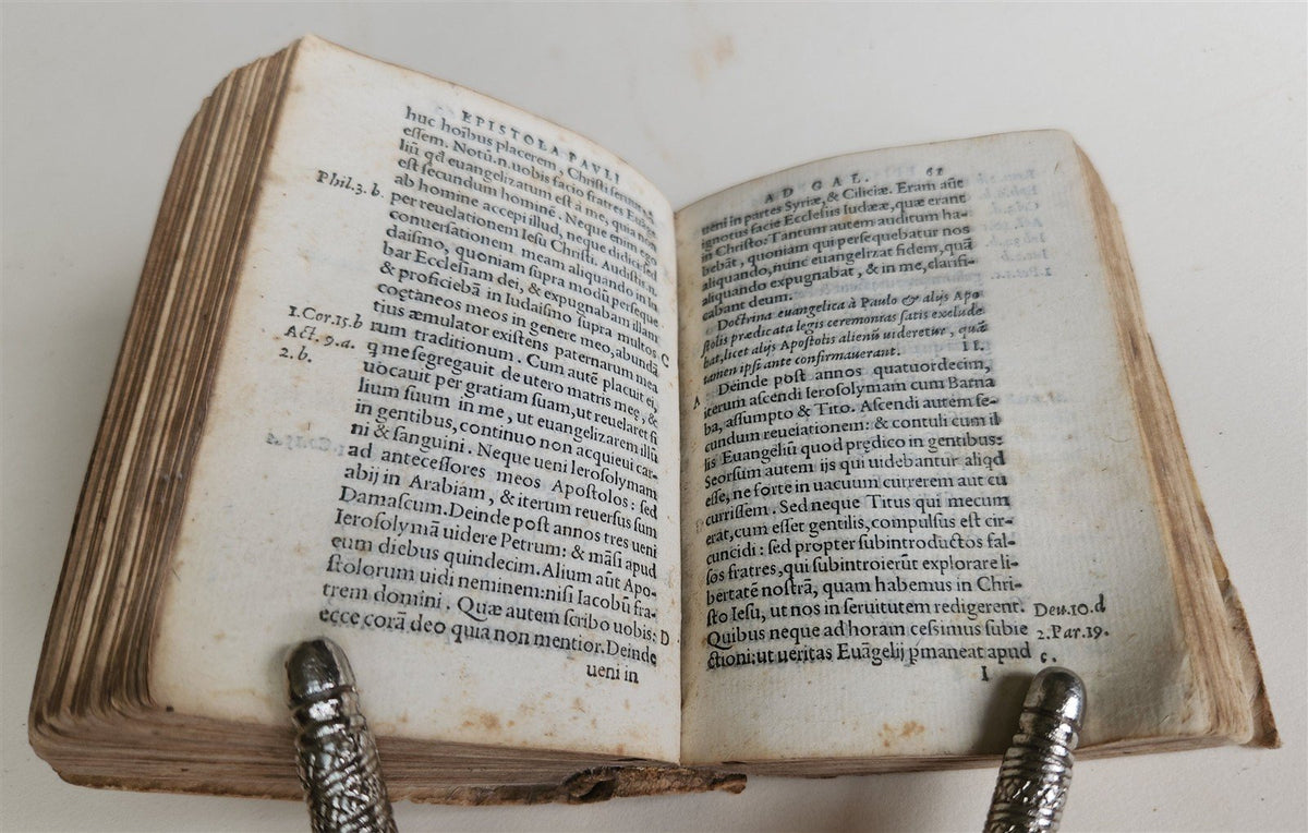 1548 BIBLE in LATIN New Testament VELLUM BOUND antique RARE POCKET EDITION