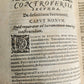 1589 ROBERTO BELLARMINI THEOLOGY 16th CENTURY PIGSKIN BINDING w/ CLASPS antique