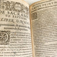 1589 ROBERTO BELLARMINI THEOLOGY 16th CENTURY PIGSKIN BINDING w/ CLASPS antique
