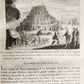 1811 BIBLE HISTORY in FRENCH ILLUSTRATED w/ 270 ENGRAVINGS & MAP antique