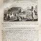 1811 BIBLE HISTORY in FRENCH ILLUSTRATED w/ 270 ENGRAVINGS & MAP antique