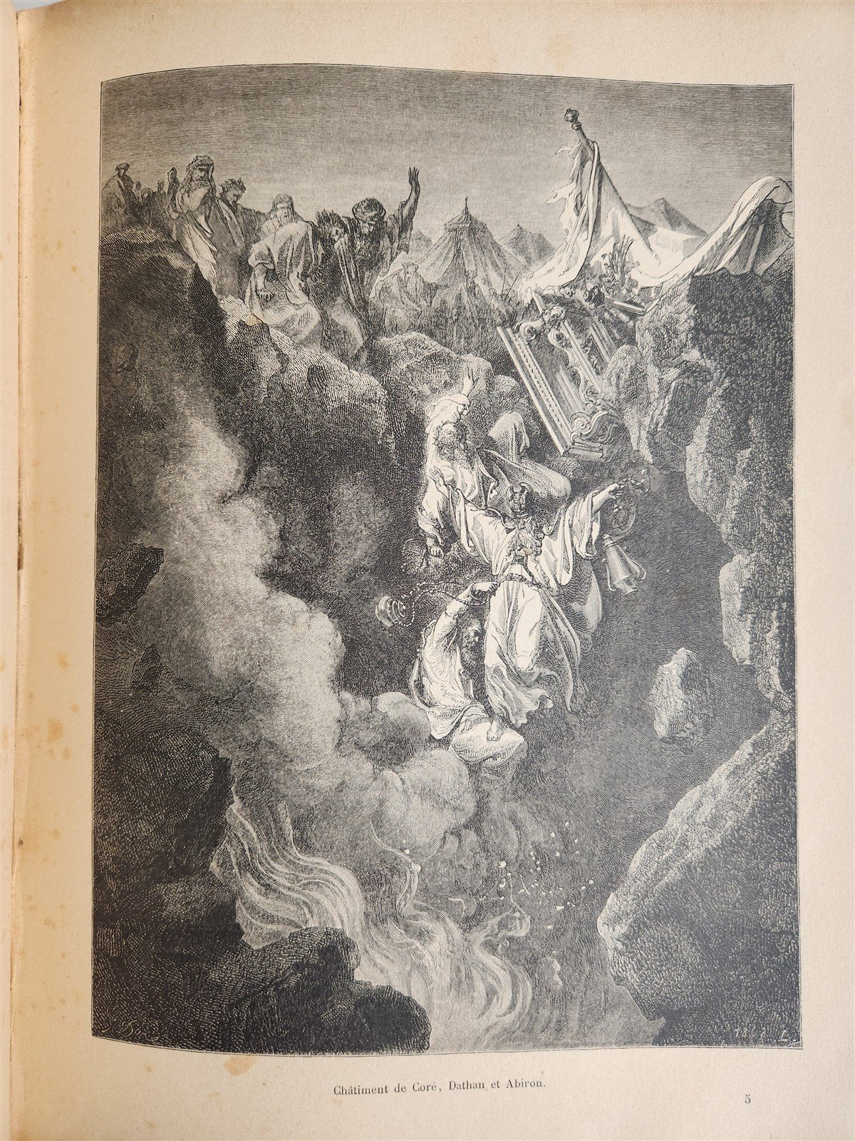 1903 BIBLE HISTORY in FRENCHGUSTAVE DORE ILLUSTRATED antique L'Epopee Biblique
