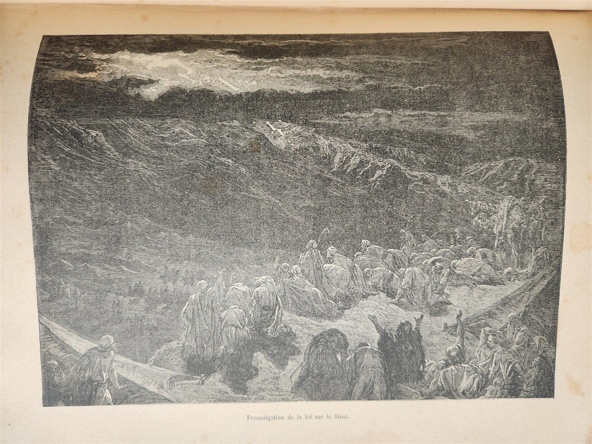 1903 BIBLE HISTORY in FRENCHGUSTAVE DORE ILLUSTRATED antique L'Epopee Biblique