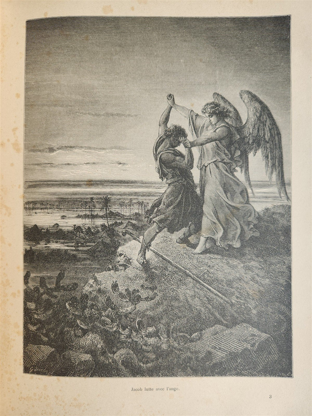 1903 BIBLE HISTORY in FRENCHGUSTAVE DORE ILLUSTRATED antique L'Epopee Biblique