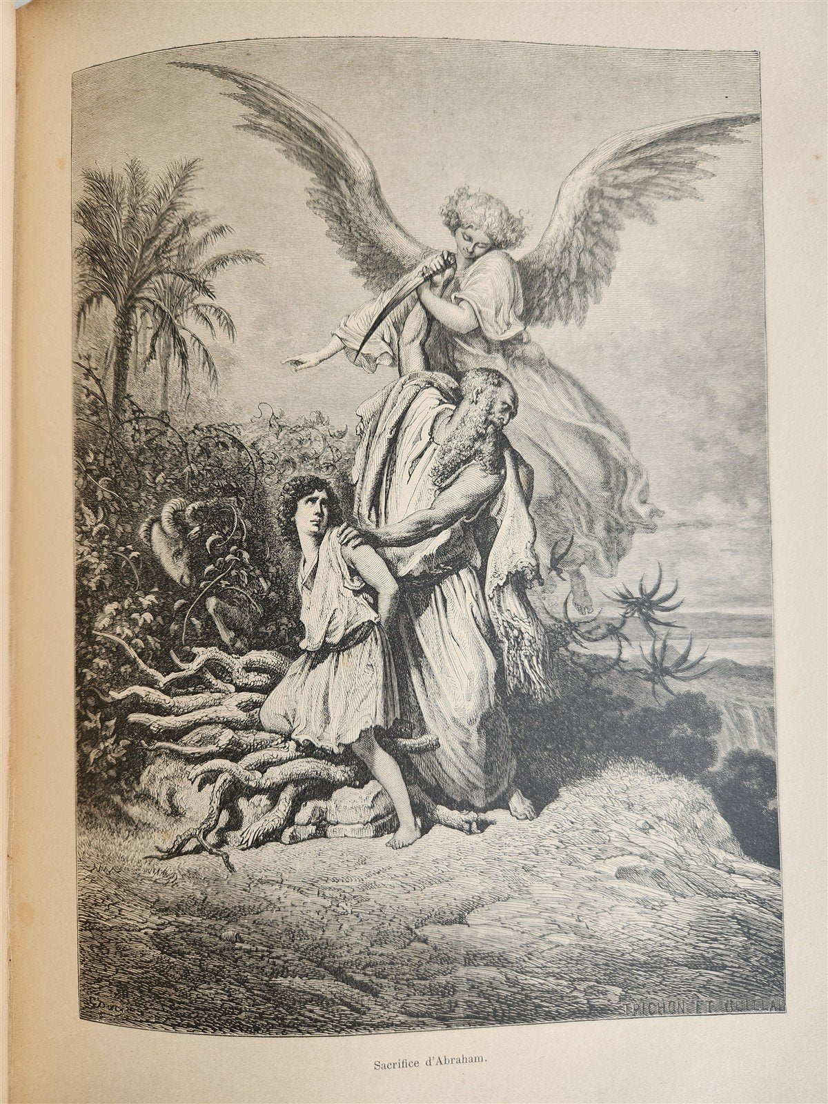 1903 BIBLE HISTORY in FRENCHGUSTAVE DORE ILLUSTRATED antique L'Epopee Biblique