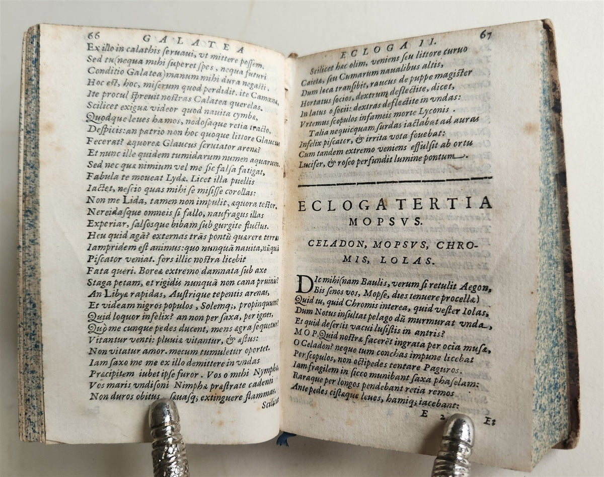 1590 ITALIAN RENAISSANCE POETRY by Jacopo Sannazaro antique 16th CENTURY