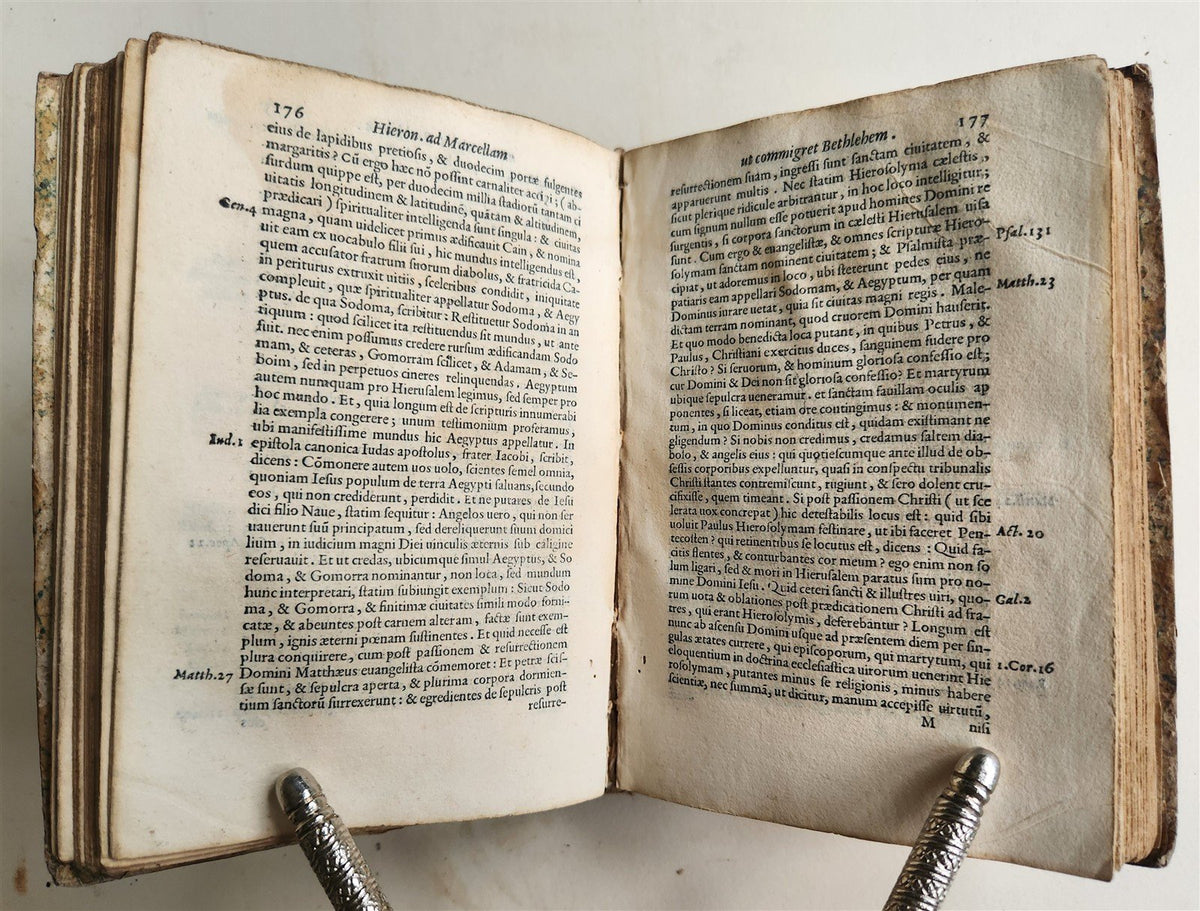 1566 ALDINE PRESS Letters of Saint Jerome antique 16th CENTURY Paolo Manuzio