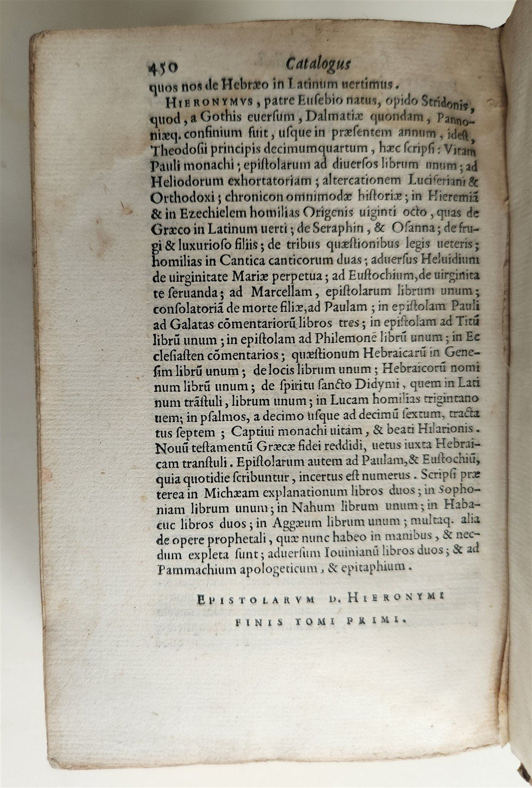 1566 ALDINE PRESS Letters of Saint Jerome antique 16th CENTURY Paolo Manuzio