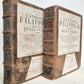 1679 LIFE of CATHOLIC KING PHILIP II of SPAIN antique 2 VOLUMES by Gregory LETI