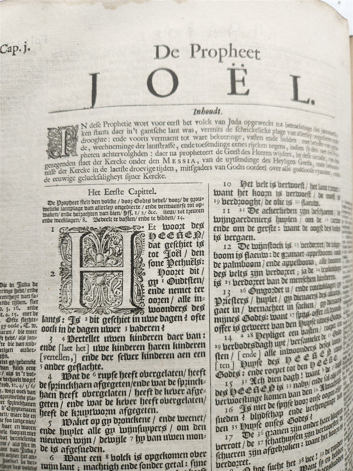 1702 BIBLE in DUTCH MONUMENTAL "KEUR" FOLIO antique ILLUSTRATED w/ 5 MAPS