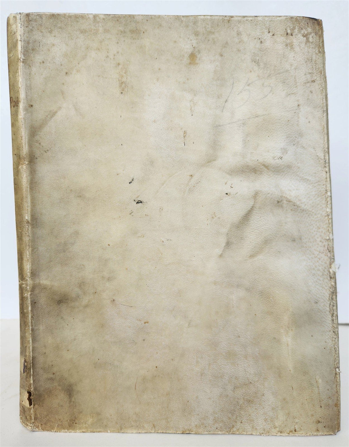 17th CENTURY MANUSCRIPT in ITALIAN (?) antique VELLUM BOUND 120 pages
