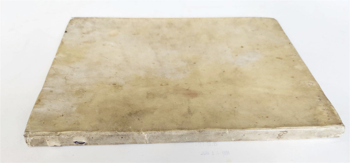 17th CENTURY MANUSCRIPT in ITALIAN (?) antique VELLUM BOUND 120 pages