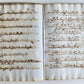 17th CENTURY MANUSCRIPT in ITALIAN (?) antique VELLUM BOUND 120 pages