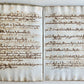 17th CENTURY MANUSCRIPT in ITALIAN (?) antique VELLUM BOUND 120 pages