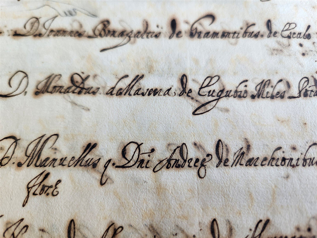 17th CENTURY MANUSCRIPT in ITALIAN (?) antique VELLUM BOUND 120 pages