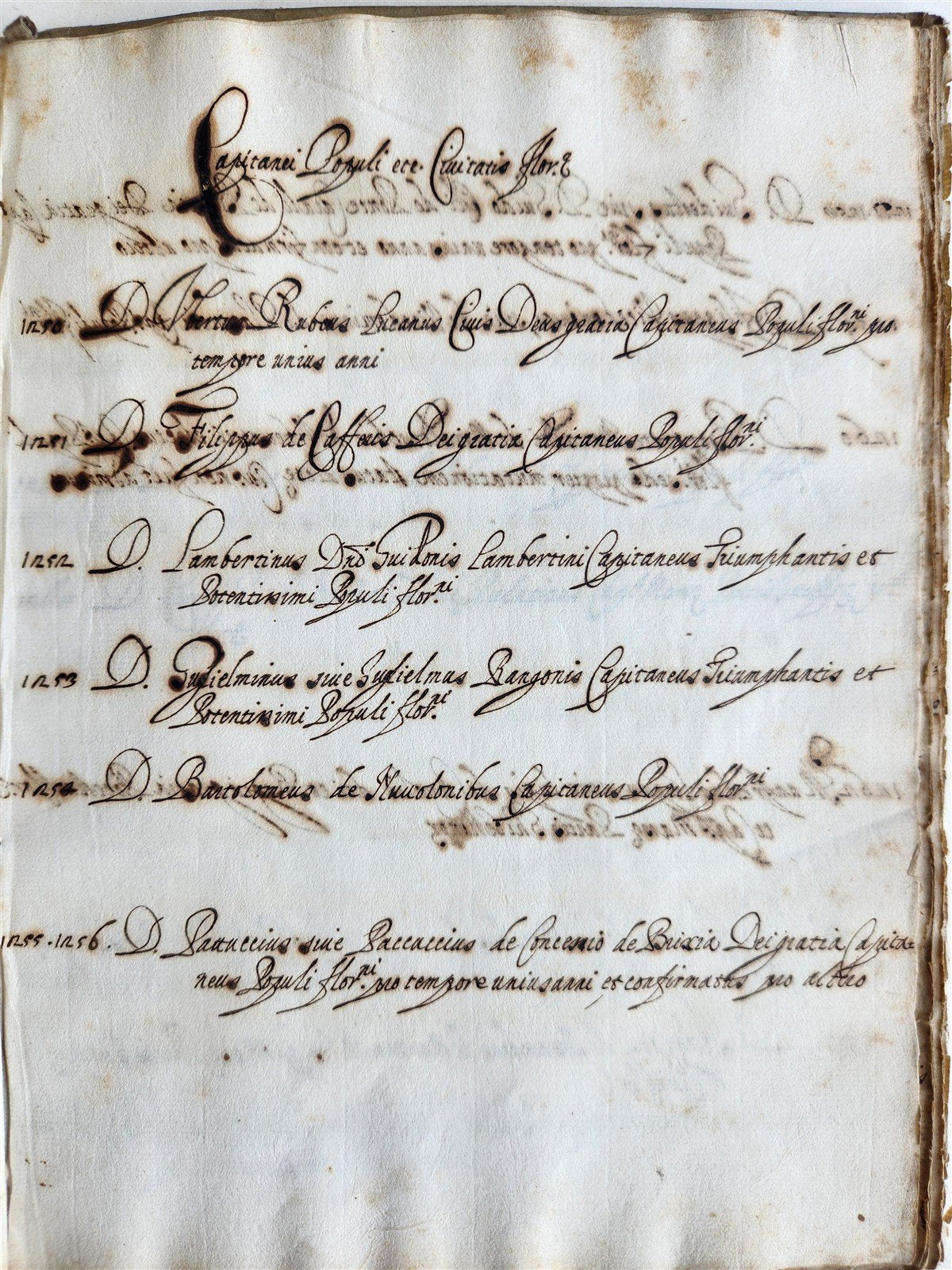 17th CENTURY MANUSCRIPT in ITALIAN (?) antique VELLUM BOUND 120 pages