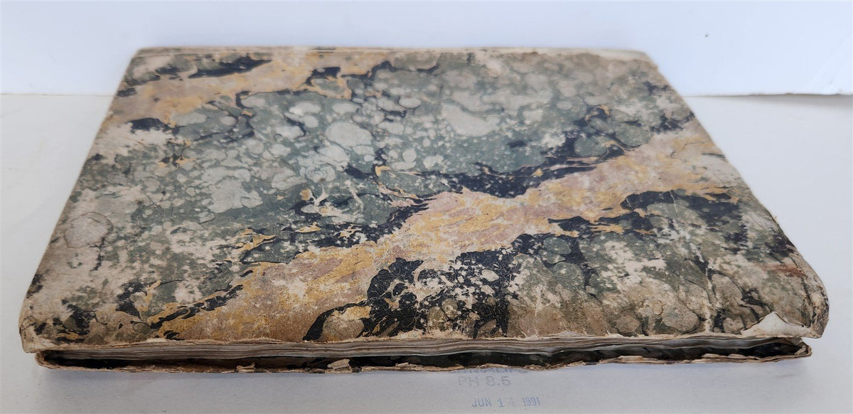 18th CENTURY MANUSCRIPT in ITALIAN antique VELLUM BOUND 392 pages