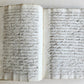 18th CENTURY MANUSCRIPT in ITALIAN antique VELLUM BOUND 392 pages