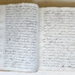 18th CENTURY MANUSCRIPT in ITALIAN antique VELLUM BOUND 392 pages