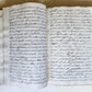 18th CENTURY MANUSCRIPT in ITALIAN antique VELLUM BOUND 392 pages