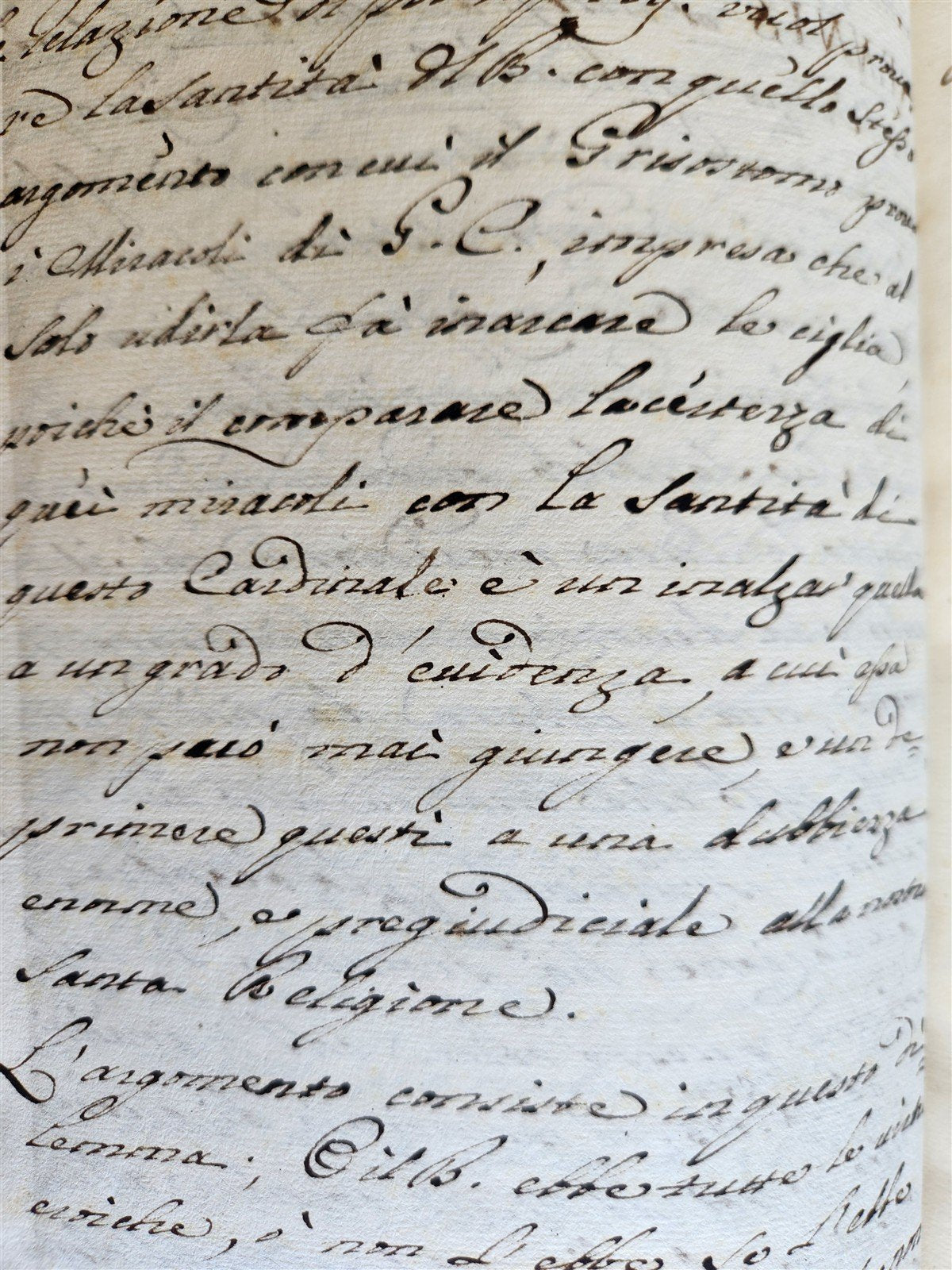 18th CENTURY MANUSCRIPT in ITALIAN antique VELLUM BOUND 392 pages