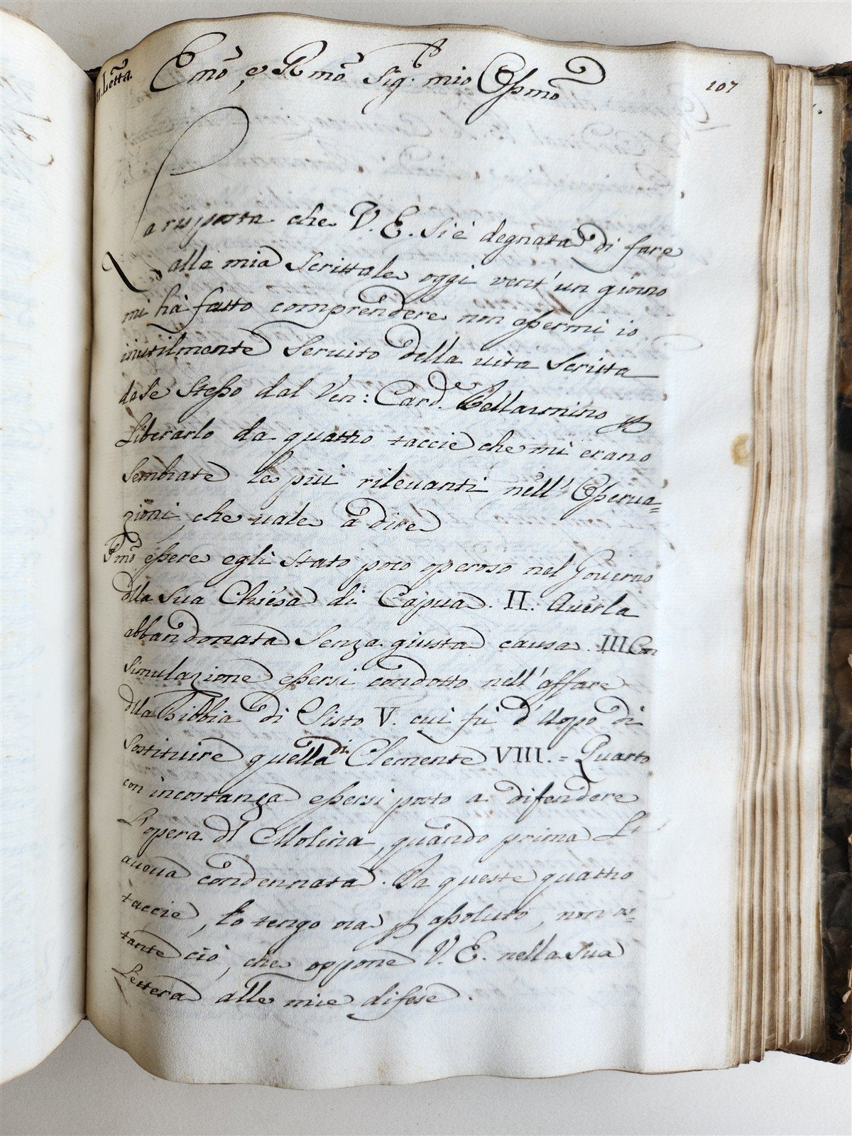 18th CENTURY MANUSCRIPT in ITALIAN antique VELLUM BOUND 392 pages
