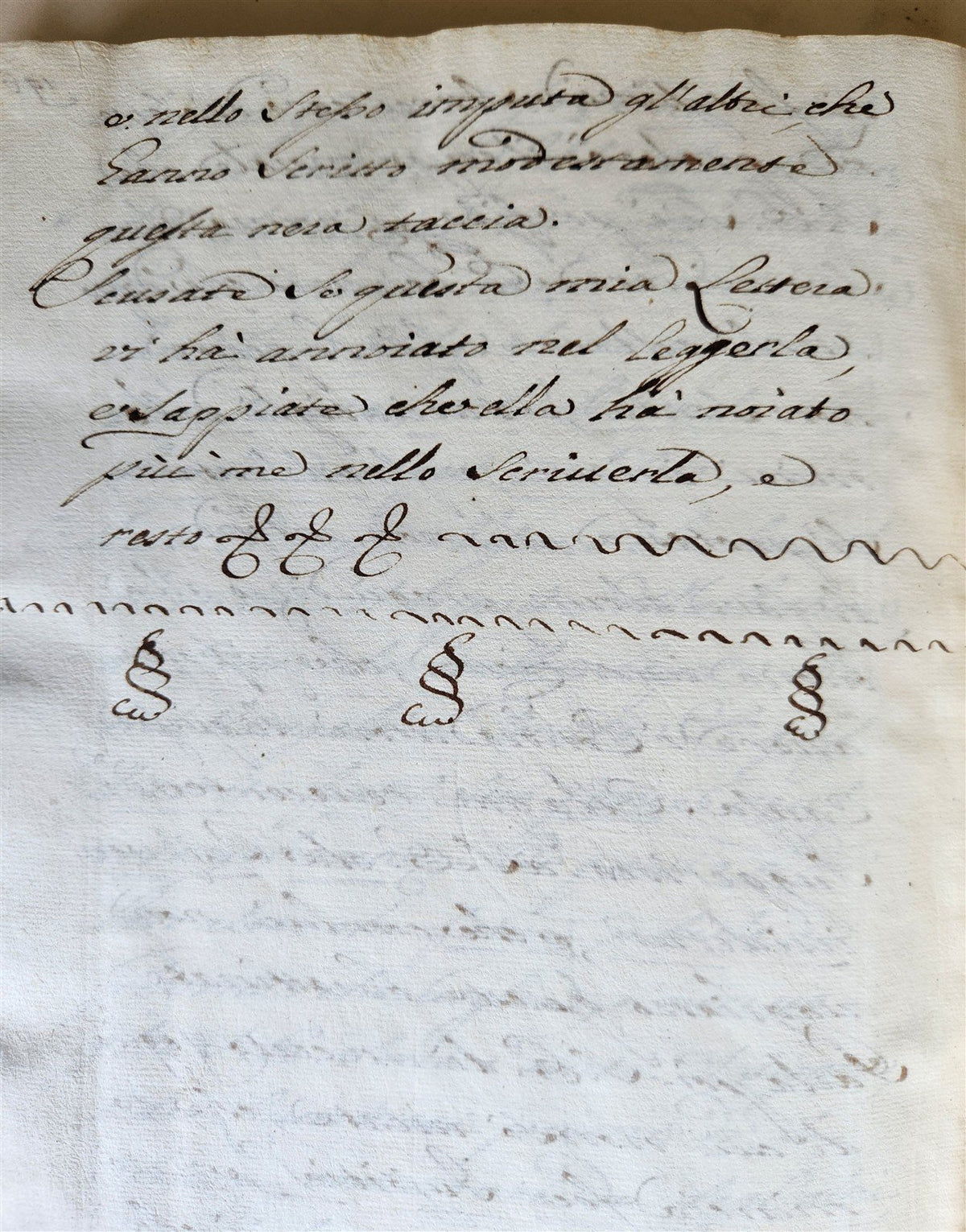 18th CENTURY MANUSCRIPT in ITALIAN antique VELLUM BOUND 392 pages