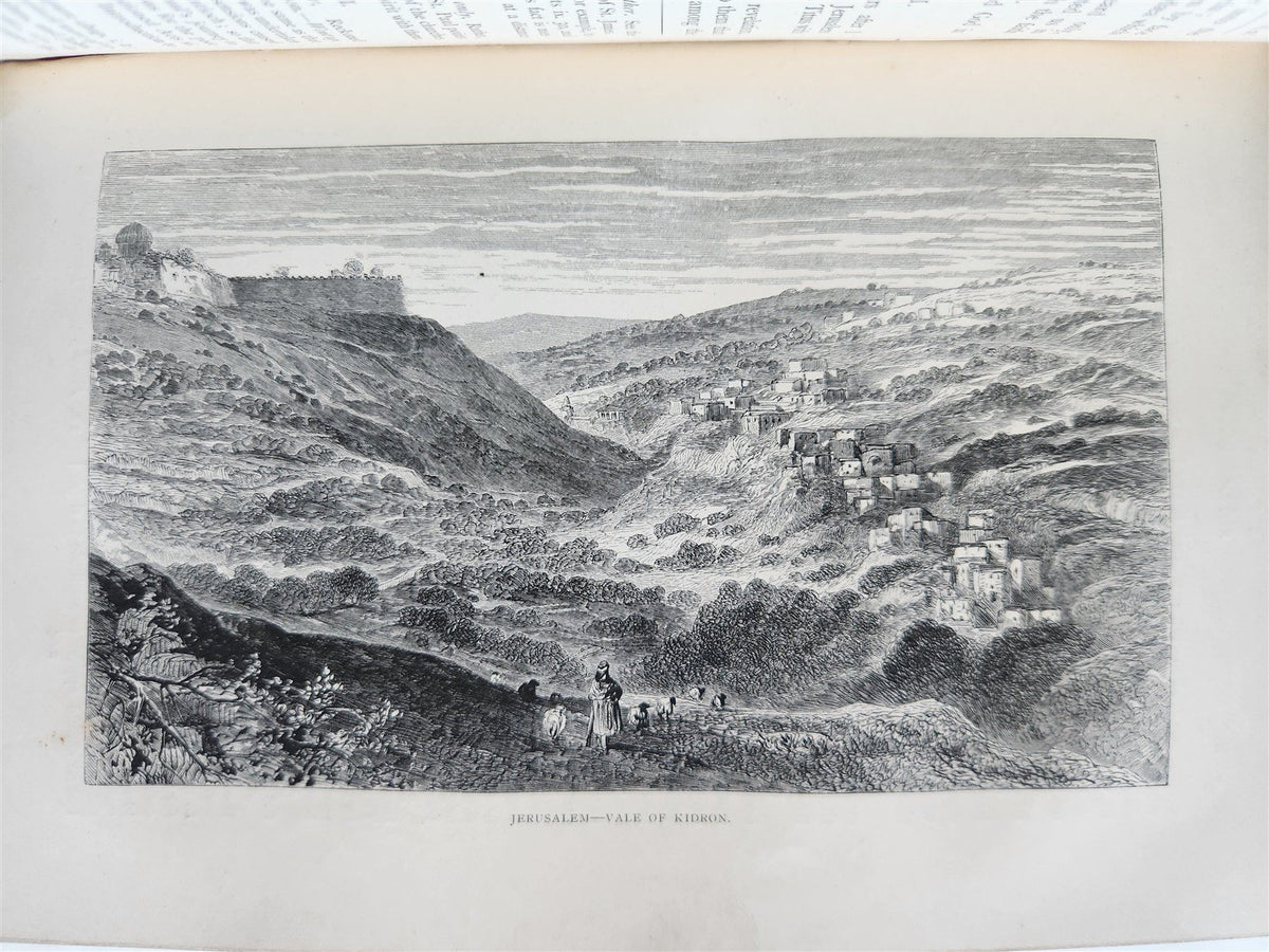 1869 BIBLE in ENGLISH 2 VOLUMES antique ILLUSTRATED NEW TESTAMENT