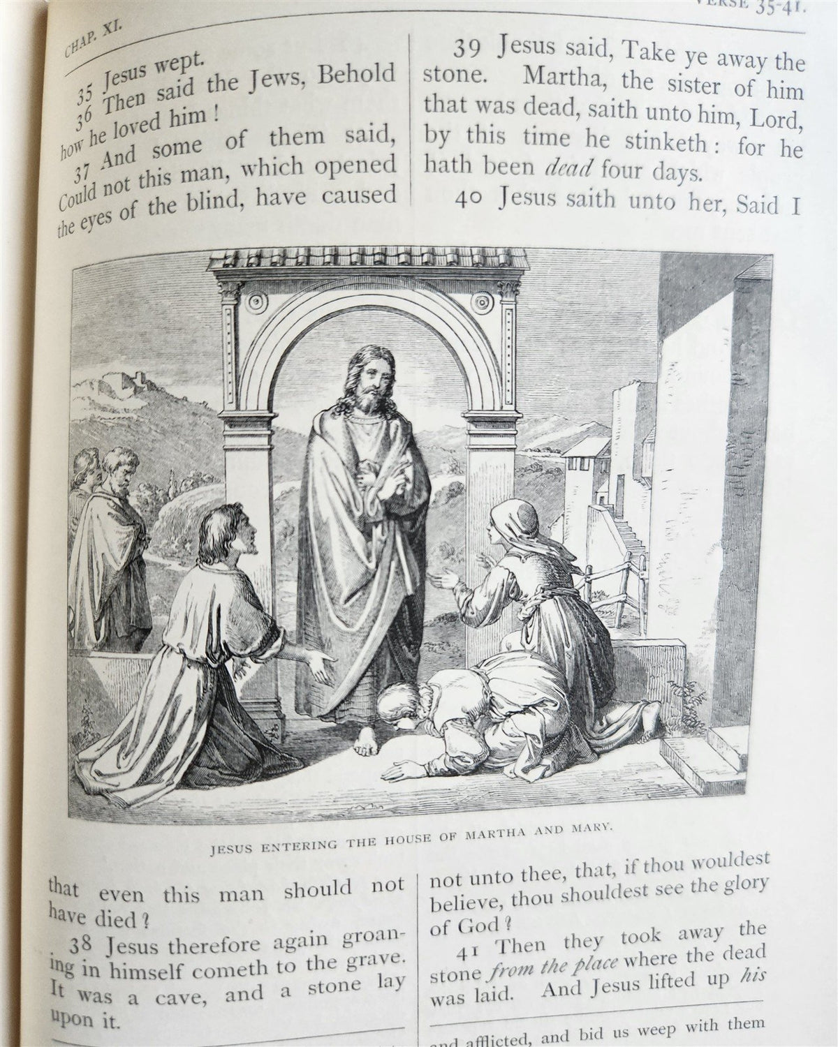 1869 BIBLE in ENGLISH 2 VOLUMES antique ILLUSTRATED NEW TESTAMENT