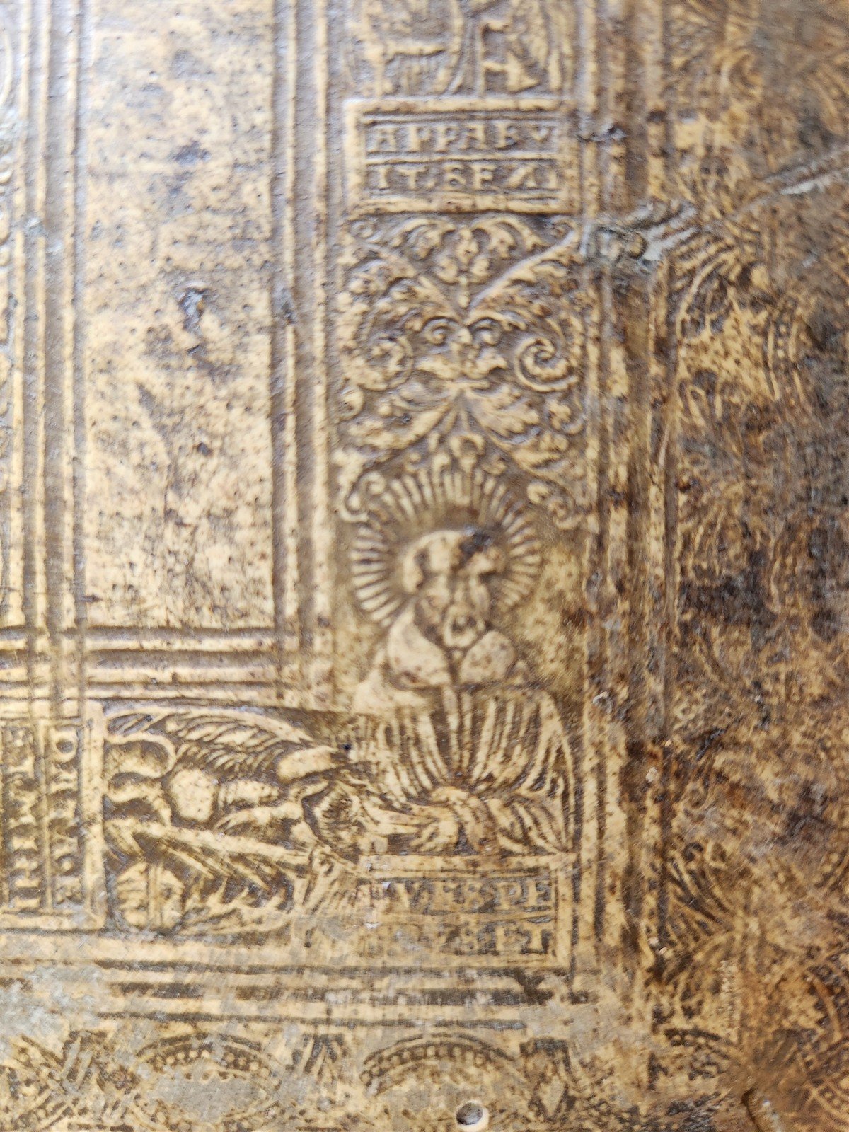 1567 BIBLE CONCORDANCE antique 16th CENTURY BLIND TOOLED PIGSKING BOUND FOLIO