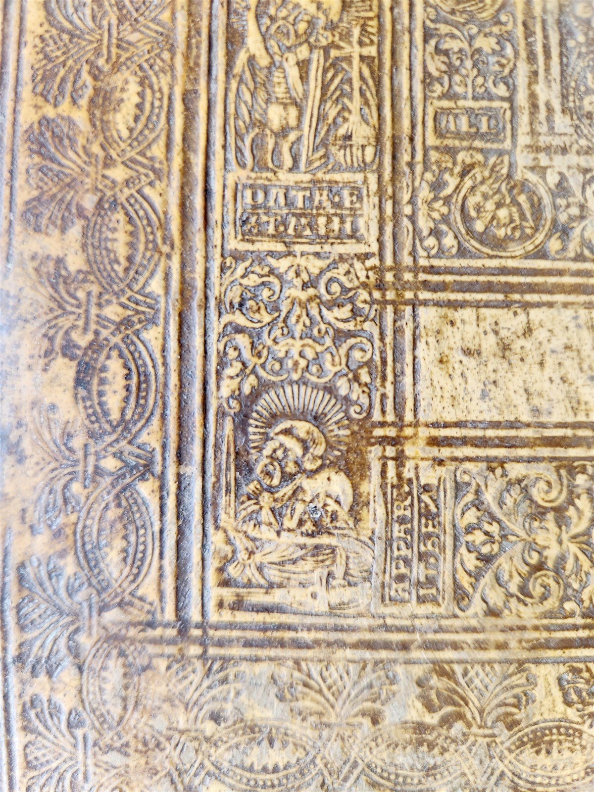 1567 BIBLE CONCORDANCE antique 16th CENTURY BLIND TOOLED PIGSKING BOUND FOLIO
